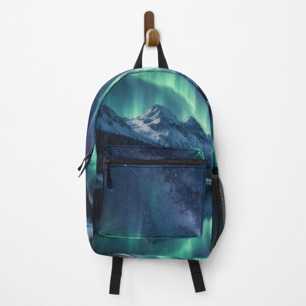 Item preview, Northern Lights over Snowy Mountains designed and sold by JuViRo.