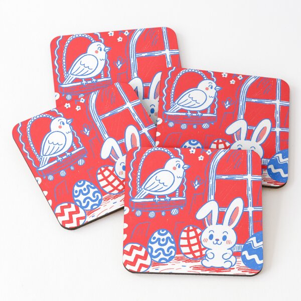 Item preview, Whimsical Easter Bunny and Bird Celebration designed and sold by zzz888.