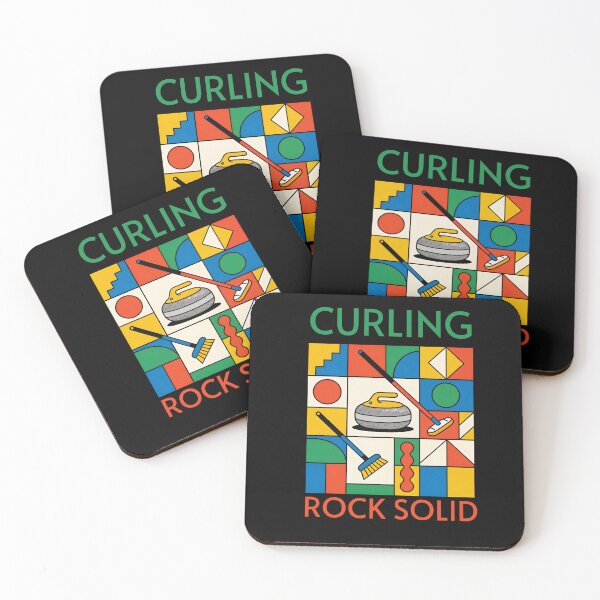 Item preview, Curling - Rock Solid designed and sold by GreenKaiju studio.