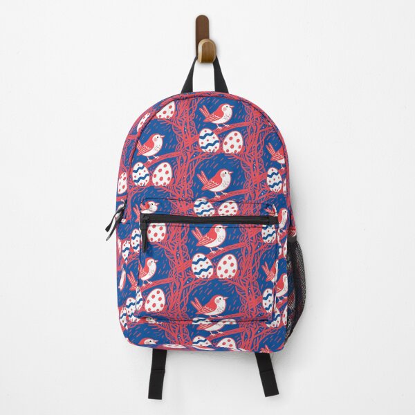 Item preview, Whimsical Red Robin Nesting in Azure designed and sold by zzz888.