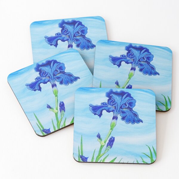 Item preview, Blue Bearded Iris  designed and sold by Matt Starr Fine Art .