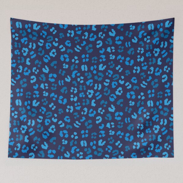Item preview, Blue Leopard Cheetah Spots Print Pattern  designed and sold by OneThreeSix.