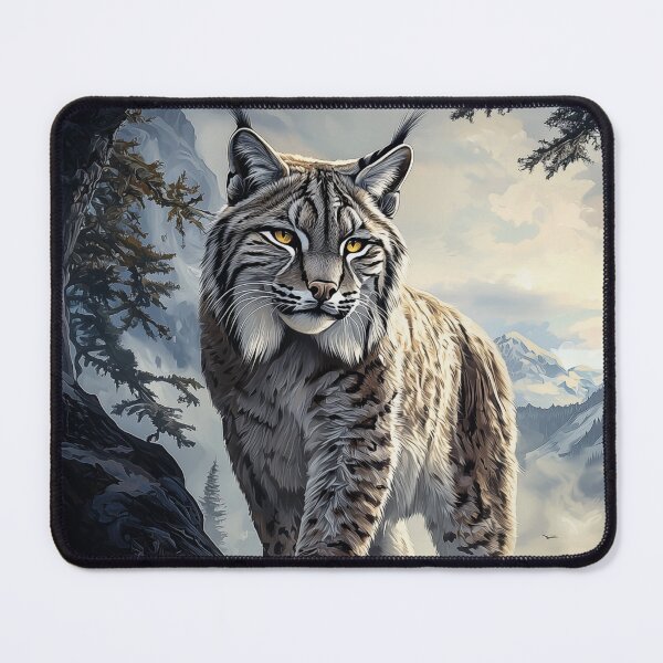Item preview, Lynx in a Snowy Mountain Landscape designed and sold by PetsArt.