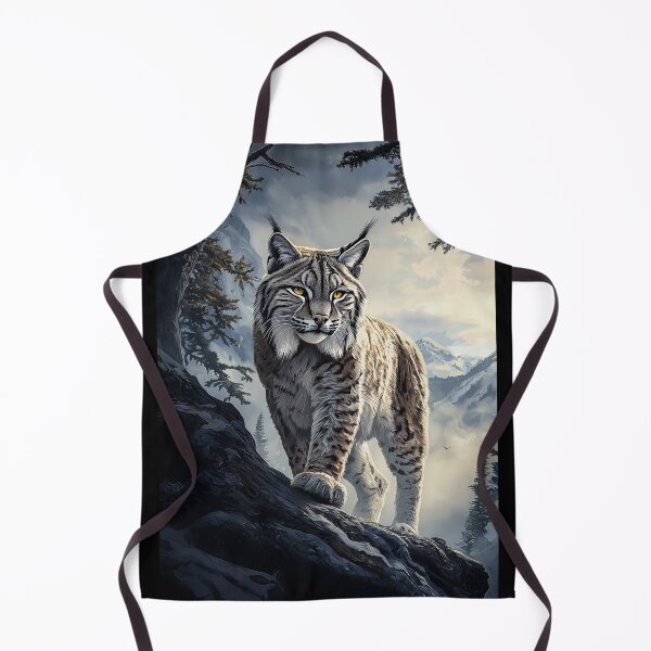 Item preview, Lynx in a Snowy Mountain Landscape designed and sold by PetsArt.
