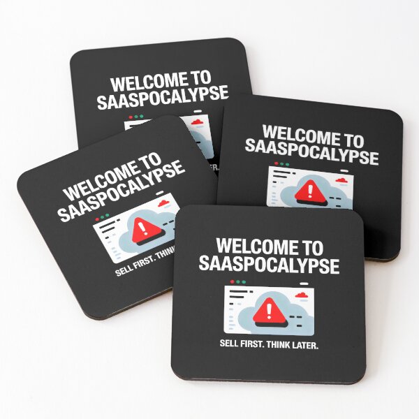 Item preview, SaaSocalypse Sell First Think Later Startup Humor designed and sold by SplashTastic.