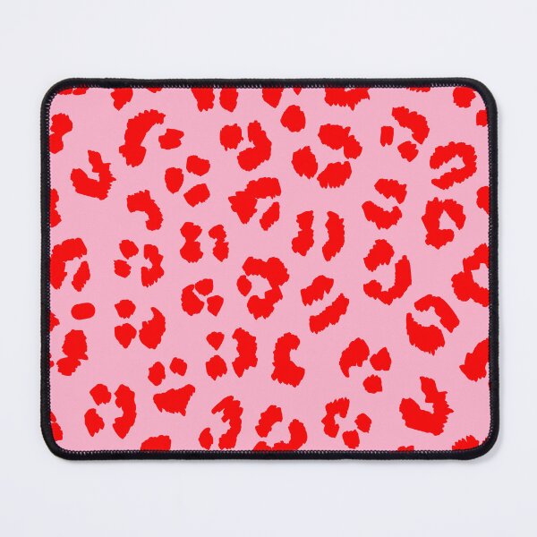 Item preview, Red on Pink Leopard Cheetah Spots Print Pattern designed and sold by OneThreeSix.