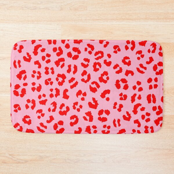 Item preview, Red on Pink Leopard Cheetah Spots Print Pattern  designed and sold by OneThreeSix.