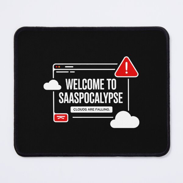 Item preview, SaaSocalypse Clouds are Falling Tech Satire designed and sold by SplashTastic.