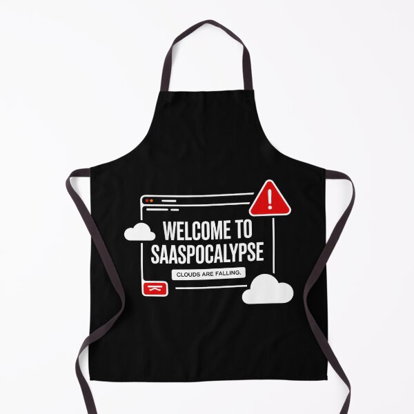 Item preview, SaaSocalypse Clouds are Falling Tech Satire designed and sold by SplashTastic.