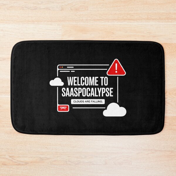 Item preview, SaaSocalypse Clouds are Falling Tech Satire designed and sold by SplashTastic.