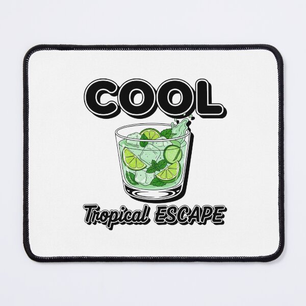 Item preview, Cool Tropical Escape Mint Lime Summer Drink Illustration designed and sold by C3J7.