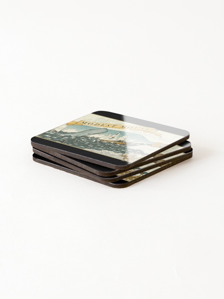 Thumbnail 4 of 5, Coasters (Set of 4), Modest Mouse Band designed and sold by beProgrammer.
