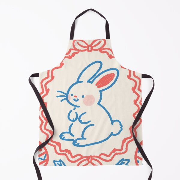 Item preview, Whimsical Easter Bunny in Scalloped Ribbon Frame designed and sold by zzz888.