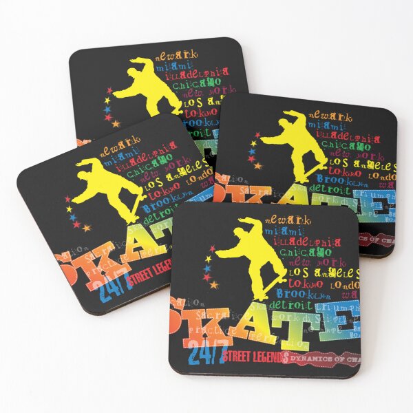 Item preview, Y2K Skate 24/7 Global Cities Skateboarder Streetwear T-Shirt designed and sold by FARSHnyc.