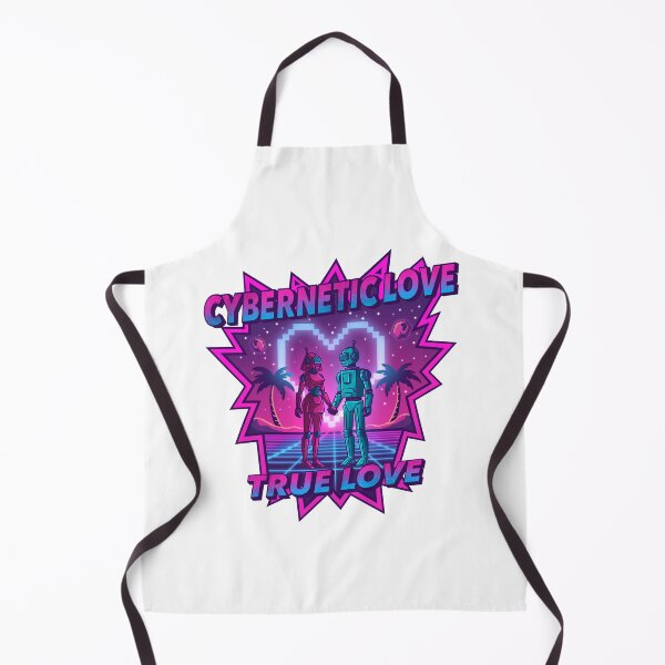 Item preview, Cybernetic Love – Retro Synthwave Sticker designed and sold by tviyluv.