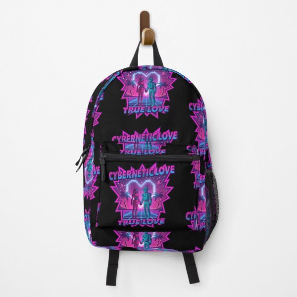 Item preview, Cybernetic Love – Retro Synthwave Sticker designed and sold by tviyluv.