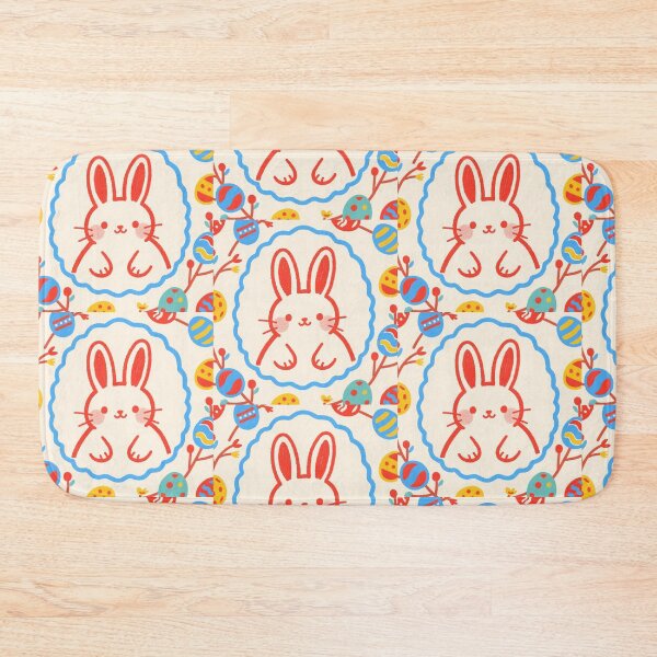 Item preview, Whimsical Spring Bunny in Scalloped Azure Frame designed and sold by zzz888.