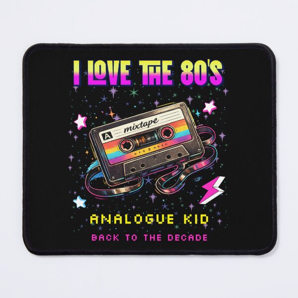 Item preview, I Love the 80s Cassette Tape – Analogue Kid Retro Music Art designed and sold by RomeoSketches.