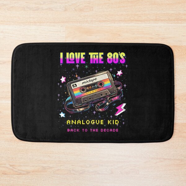 Item preview, I Love the 80s Cassette Tape  – Analogue Kid Retro Music Art designed and sold by RomeoSketches.