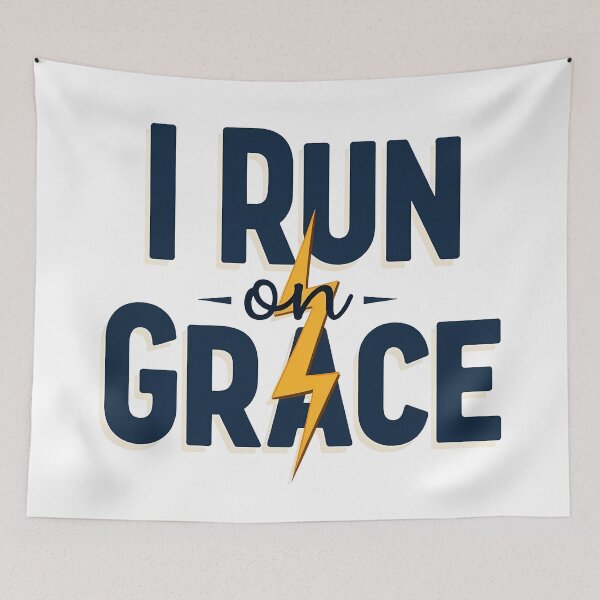 Item preview, I Run on Grace Faith Design designed and sold by Pastor Reeves Studio.
