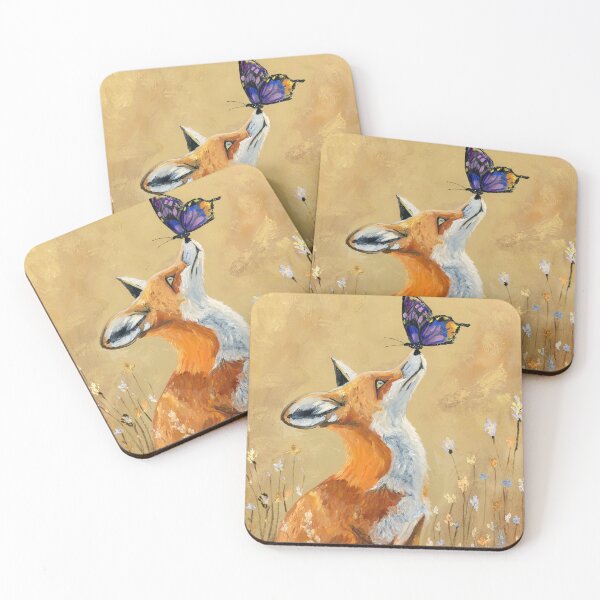 Item preview, Fox and Butterfly designed and sold by BB Creative Art Shop.
