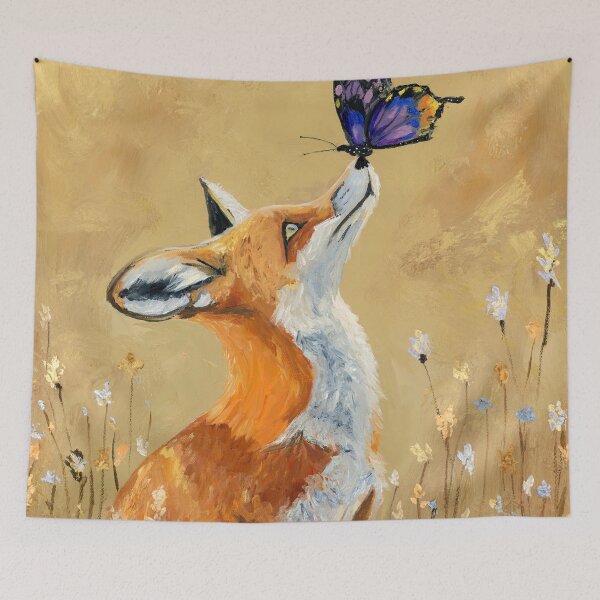 Item preview, Fox and Butterfly designed and sold by BB Creative Art Shop.