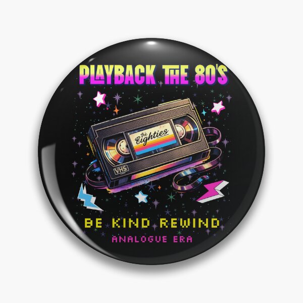 Item preview, Playback the 80s VHS Tape – Be Kind Rewind Retro Neon Design designed and sold by RomeoSketches.