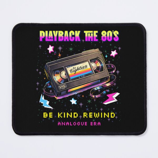 Item preview, Playback the 80s VHS Tape – Be Kind Rewind Retro Neon Design designed and sold by RomeoSketches.
