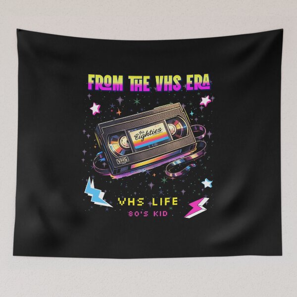 Item preview, From the VHS Era  – Retro Video Cassette 80s Kid Neon Artwork designed and sold by RomeoSketches.