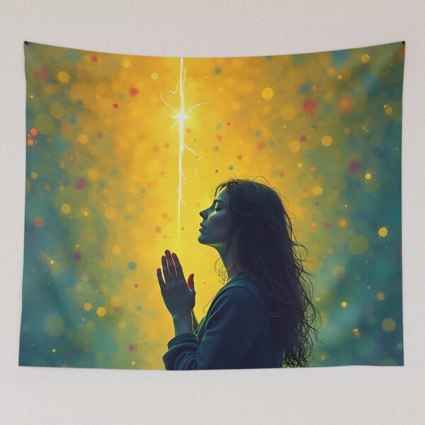 Item preview, Woman in Prayer Illustration - Making a Connection designed and sold by Pastor Reeves Studio.