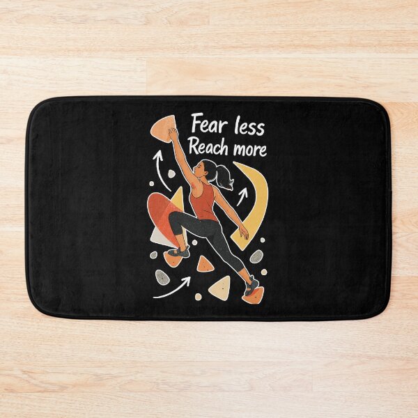 Artikelvorschau, Bouldern Motivation – Fear less. Reach more. entworfen und verkauft von Pineapple-Tree.