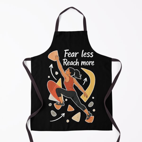 Artikelvorschau, Bouldern Motivation – Fear less. Reach more. entworfen und verkauft von Pineapple-Tree.