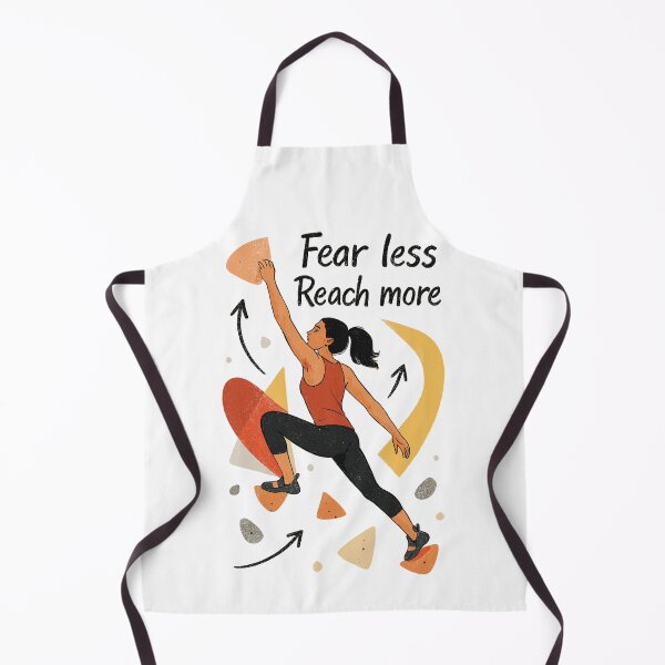 Artikelvorschau, Bouldern Motivation – Fear less. Reach more. entworfen und verkauft von Pineapple-Tree.