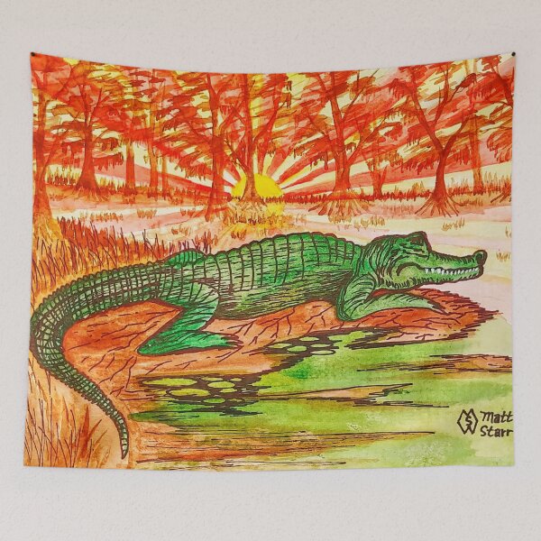 Item preview, Alligator Swamp at Sundown  designed and sold by Matt Starr Fine Art .