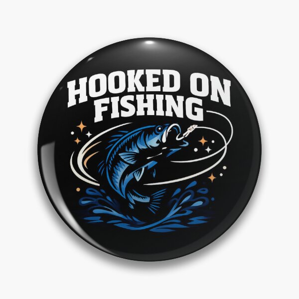 Item preview, Hooked on Fishing – Funny Angler Fishing designed and sold by SidTastic .