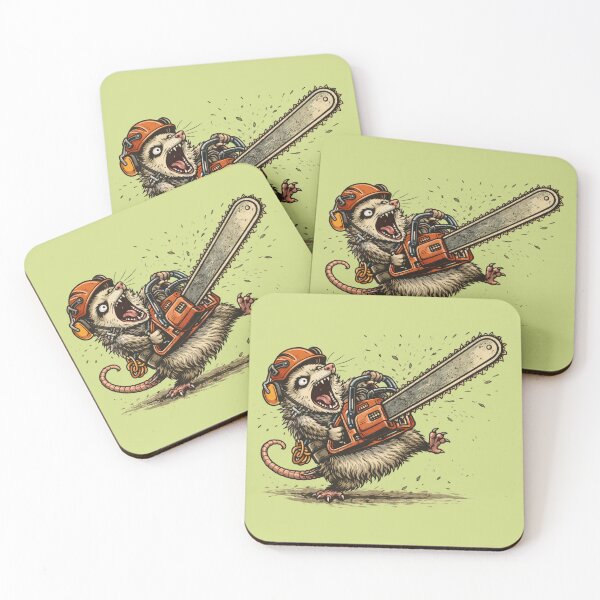 Item preview, Opossum Arborist With Chainsaw designed and sold by Meandmyshop.