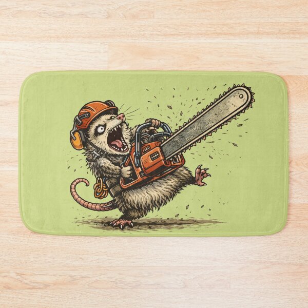 Item preview, Opossum Arborist With Chainsaw designed and sold by Meandmyshop.