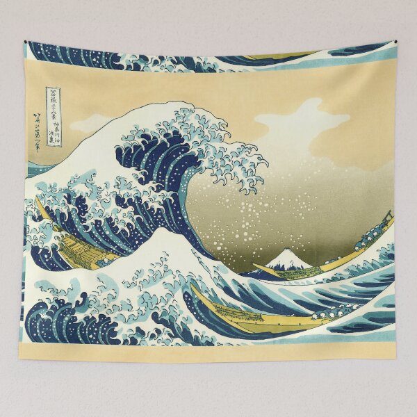 Item preview, HD. The Great Wave Off Kanagawa, by Katsushika Hokusai . HIGH DEFINITION - Original colors designed and sold by MINDTHECHERRY.