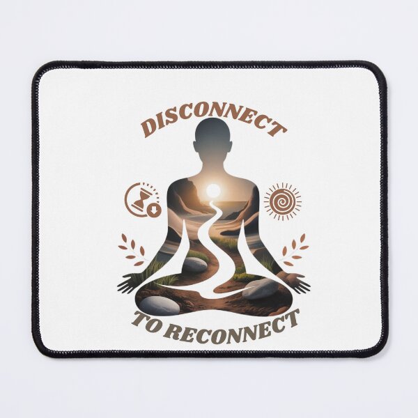 Item preview, Disconnect to Reconnect | Yoga Mindfulness T-Shirt designed and sold by RALYSHOP.