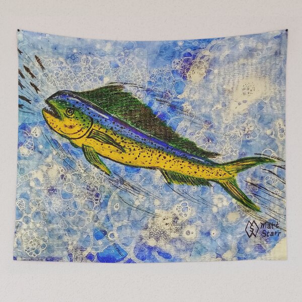 Item preview, Mahi-Mahi Feeding Frenzy  designed and sold by Matt Starr Fine Art .