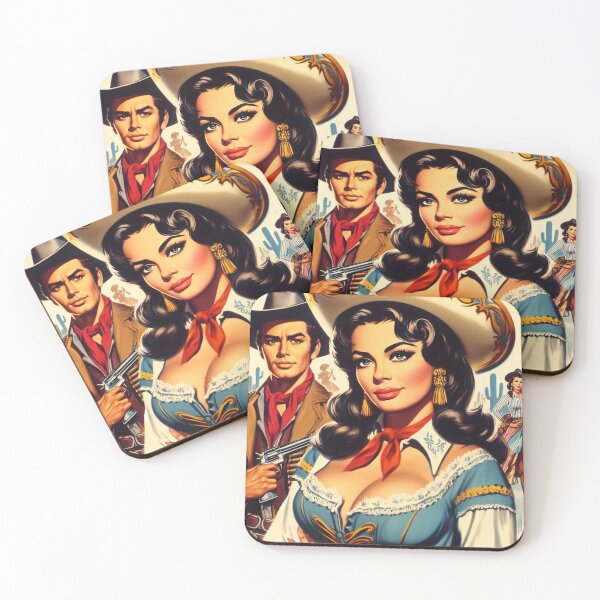 Item preview, Retro Western Girl designed and sold by PulpVintage.