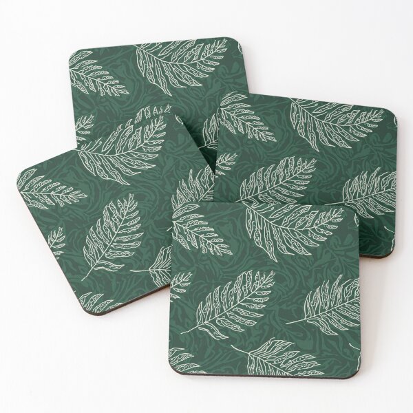 Item preview, Fern Botanical Repeat Pattern – Urban Botanica No.04 (Deep Green) designed and sold by GreennieArt.