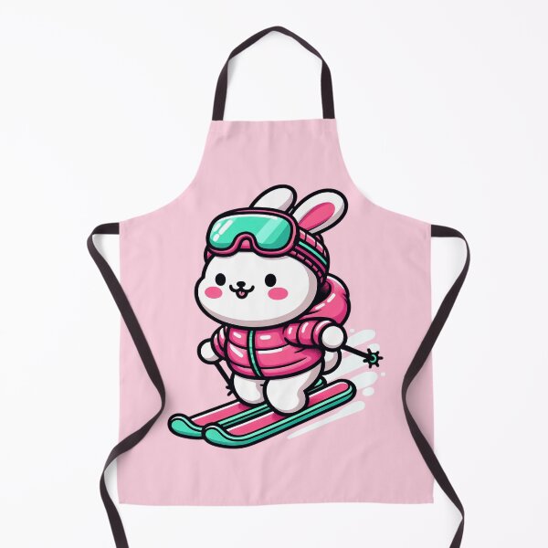 Item preview, Cute Rabbit Skier - Funny Winter Animal Cartoon designed and sold by GREENZ0NE.