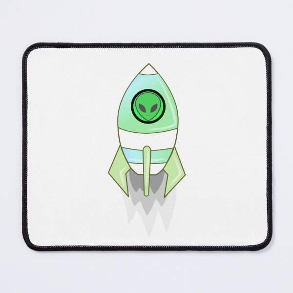 Item preview, Green Alien In A Spaceship designed and sold by Sartoris Art.