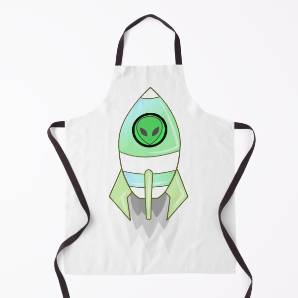 Item preview, Green Alien In A Spaceship designed and sold by Sartoris Art.