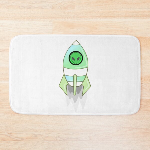 Item preview, Green Alien In A Spaceship designed and sold by Sartoris Art.