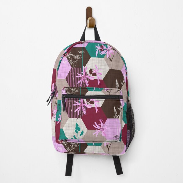 Item preview, ragged robin wildflower hexagons designed and sold by kobyakov.
