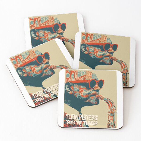 Item preview, Tuba Players Bring the Thunder Psychedelic Jazz Art designed and sold by ForeverPrintsOK.