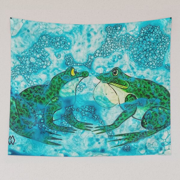 Artikelvorschau, Frosch-Wettkampf entworfen und verkauft von Matt Starr Fine Art .
