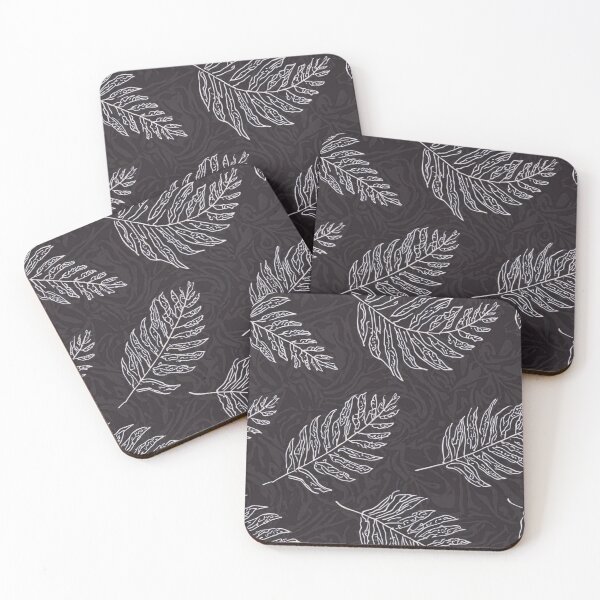 Item preview, Fern Botanical Repeat Pattern – Urban Botanica No.04 (Charcoal) designed and sold by GreennieArt.